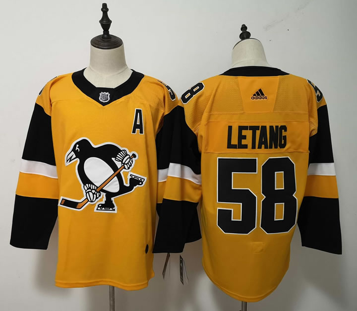 Penguins 58 Kris Letang Gold Alternate Adidas Jersey,We sell and wholesale Penguins 58 Kris Letang Gold Alternate Adidas Jersey on line form chian!